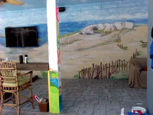 Fragment of 60' X 10' Mural on the Wall in Sanibel Island, FL (1)