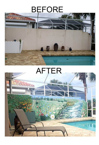 Before & After Mural in Naples, FL (1)
